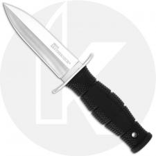 Cold Steel Mini Leatherneck Spear Point 39LSAC - Value Price EDC - Satin Double Edge Fixed Blade - Black Kray-Ex - Secure-Ex She