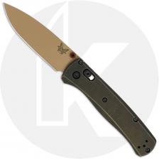 MODIFIED Benchmade Bugout 535TN-2601 Knife + KP Ironforge Bronze Titanium Scales