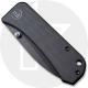 WE Knife Company Banter 2004B - Ben Petersen EDC - Black Stonewash S35VN Spear Point - Black G10 - Liner Lock Folder