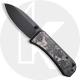 WE Knife Company Banter 2004H - Ben Petersen EDC - Black Stonewash S35VN Spear Point - Marble CF - Liner Lock Folder
