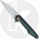 Artisan Archaeo Knife 1821PS-BKC Small Stonewash D2 Drop Point Blade Black G10 Liner Lock Flipper Folder