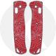 AWT Custom Aluminum Scales for Benchmade Bugout Knife - Weathered Red Topo Map - USA Made