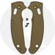 AWT Custom Aluminum Scales for Spyderco Manix 2 Knife - Agent Series - Linerless - FDE Anodized - USA Made