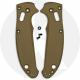 AWT Custom Aluminum Scales for Spyderco Manix 2 Knife - Agent Series - Linerless - FDE Anodized - USA Made