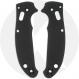 AWT Aluminum Scales for Spyderco Manix 2 Lightweight Knife - Aggressive Agent - Linerless - Black Type III Hard Coat