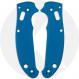 AWT Aluminum Scales for Spyderco Manix 2 Lightweight Knife - Agent Series - Linerless - Coablt Blue Type II Anodized