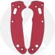 AWT Aluminum Scales for Spyderco Manix 2 Lightweight Knife - Aggressive Agent - Linerless - Weathered Red Type II Anodized