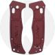 AWT Custom Aluminum Scales - Benchmade Mini Adamas - Type III Hard Coat - Rib Cage Brick Red - USA Made