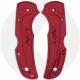 AWT Spyderco Native 5 Lightweight Scales - Agent Series - Weathered Red Anodized - USA Made