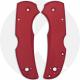 AWT Spyderco Native 5 Lightweight Scales - Agent Series - Weathered Red Anodized - USA Made
