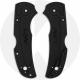 AWT Spyderco Native 5 Lightweight Scales - Agent Series - Black Anodized - USA Made