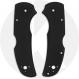 AWT Spyderco Native 5 Lightweight Scales - Agent Series - Black Anodized - USA Made