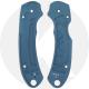 AWT Spyderco Para 3 Custom Aluminum Scales - SKINNY Agent Series - Clip Side Liner Delete - Cerakote - Blue Titanium