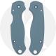 AWT Spyderco Para 3 Custom Aluminum Scales - Agent Series - Clip Side Liner Delete - Cerakote - Blue Titanium