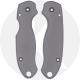 AWT Spyderco Para 3 Custom Aluminum Scales - Agent Series - Clip Side Liner Delete - Cerakote - Gun Metal Grey