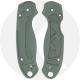 AWT Spyderco Para 3 Custom Aluminum Scales - Agent Series - Clip Side Liner Delete - Cerakote - Charcoal Green