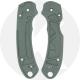 AWT Spyderco Para 3 Custom Aluminum Scales - SKINNY Agent Series - Clip Side Liner Delete - Cerakote - Charcoal Green