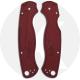 Applied Weapons Tech Custom Aluminum Scales for Spyderco Para Military 2 Knife - Red - USA Made