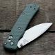 AWT Benchmade Bugout Custom Aluminum Scales - Archon Series - Charcoal Green - Cerakote - USA Made