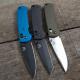 AWT Custom Aluminum Scales for Benchmade Griptilian Knife - Archon Series - Contoured - Cobalt Blue Anodized - USA Made