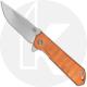 Boker Kihon Assisted Copper 01BO165 - Lucas Burnley EDC - Stonewash D2 Harpoon - Copper - Assisted Flipper Folder