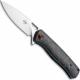 Boker Nebula 01BO319 - Satin D2 Spear Point - Patterned Carbon Fiber - Liner Lock - Flipper Folder
