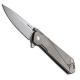 Boker Plus Kihon Flipper Folder, Milled Titanium Handle, 01BO773