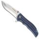 Boker Magnum Blue Line Flipper Folder, Blue and Black G10, 01SC001