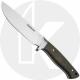 Boker Arbolito Hunter 02BA351M Fixed Blade Knife - ACX390 - Green Micarta - Leather Sheath