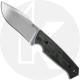 Boker Arbolito Bison G10 02BA402 - Satin N695 Drop Point Fixed Blade - Black G10 - Hunting Knife