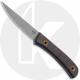 Boker Bark Beetle 02BO039 - Sandor Hegyes EDC - Gray 1095 - Brown Micarta