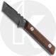 Boker Plus Thicker Clipper 02BO601 Fixed Blade Knife - Black Stonewash D2 Tanto - Brown Micarta - Kydex Sheath