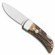 Boker Knives Boker Lock Blade Gents Knife, Stag, BK-1006