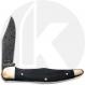 Boker Folding Hunter 20-20 Classic Damast 112021DAM Knife - Damascus - Bog Oak - Serial Number 002 - Discontinued Item - BNIB