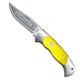 Boker Lock Blade Hunter 2002YB Knife Smooth Yellow Bone German Made