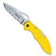 Boker Knives Boker Plus TD Knife, Yellow Part Serrated, BK-BO191Y