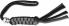 Boker Knives Boker Lanyard, Black and Gray with Skull, BK-WT002