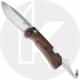 Benchmade Grizzly Creek 15060-2 - Drop Point Folding Hunter - Gut Hook - Wood Handle