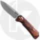 Benchmade 15062 Grizzly Creek Knife - 3.48 Inch S30V Drop Point W/ Folding Gut Hook - Stabilized Wood - Made in the USA