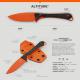 Benchmade Altitude 15201OR Fixed Blade Hunter Knife - Orange S90V Drop Point - Orange Handle w/ Mini Carbon Fiber Scales