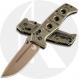 Benchmade Adamas 275FE-2 Knife - Shane Sibert - Flat Earth CruWear Drop Point - OD G10 - AXIS Lock Folder - USA Made