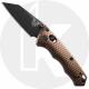 Benchmade Immunity 290BK-1 - Black M4 Wharncliffe - Flat Dark Earth Anodized Billet Aluminum - AXIS Lock Folder - USA Made