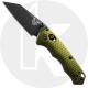 Benchmade Immunity 290BK-2 - Black M4 Wharncliffe - Woodland Green Anodized Billet Aluminum - AXIS Lock Folder - USA Made