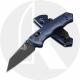 Benchmade Immunity 290BK - Black M4 Wharncliffe - Crater Blue Anodized Billet Aluminum - AXIS Lock Folder - USA Made