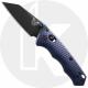 Benchmade Immunity 290BK - Black M4 Wharncliffe - Crater Blue Anodized Billet Aluminum - AXIS Lock Folder - USA Made