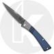 Benchmade Successor 315 Knife - Satin M390 Drop Point - Ash Gray/Crater Blue Aluminum - Slip Joint - USA Made