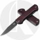 Benchmade Weekender 317BK-02 Knife - Black DLC S90V Clip Point and Spear Point - Burgundy Canvas Micarta - Slip Joint Folder - U