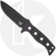 Benchmade Fixed Adamas 375BK-1 Knife - Shane Sibert - Single Piece Cobalt Black CruWear Drop Point - Black PIM Sheath - USA Made