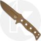 Benchmade Fixed Adamas 375FE-1 Knife - Shane Sibert - Single Piece Flat Earth CruWear Drop Point - Tan PIM Sheath - USA Made