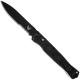 Benchmade SOCP Tactical Folder 391SBK - Black Part Serrated D2 Spear Point - Black CF Elite - AXIS Lock Folder - USA Made